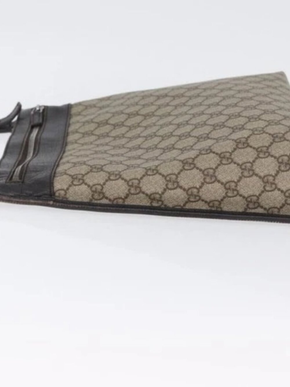 GUCCI GG Supreme Shoulder Bag PVC Beige Silver 92560 Auth ka2891 - Picture 5 of 16
